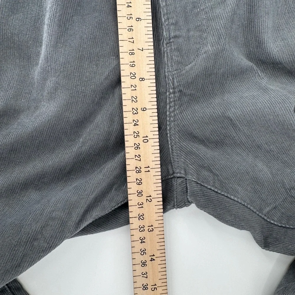 Todd Snyder Mens Slim Fit Corduroy Pants 38x32 Charcoal Grey Stretch 5-Pocket